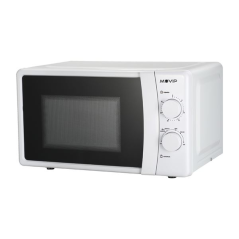 Micro-ondes Muvip - Capacité 20 L - Puissance 700 W - 6 niveaux de puissance - Minuterie 30 min - Décongélation - Blanc