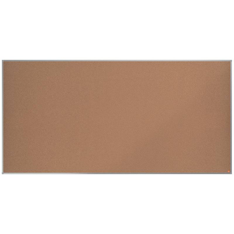 Tableau d'affichage en liège Nobo Essence 2400x1200mm - Montage en angle - Surface en liège - Cadre en aluminium anodisé