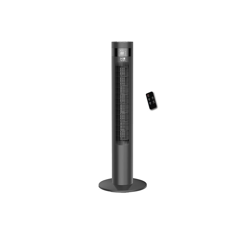 Ventilateur tour Muvip - 50 W - 3 vitesses - Affichage LED - Noir