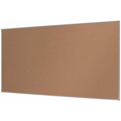 Tableau d'affichage en liège Nobo Essence 2400x1200mm - Montage en angle - Surface en liège - Cadre en aluminium anodisé
