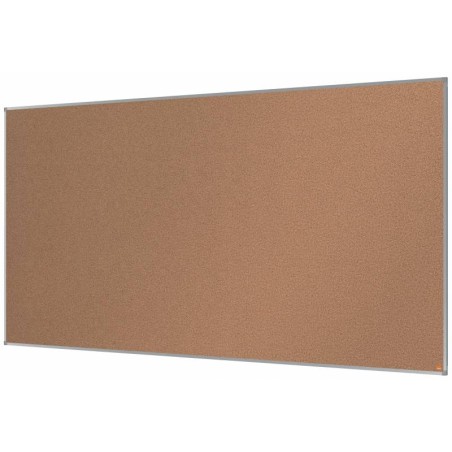 Tableau d'affichage en liège Nobo Essence 2400x1200mm - Montage en angle - Surface en liège - Cadre en aluminium anodisé
