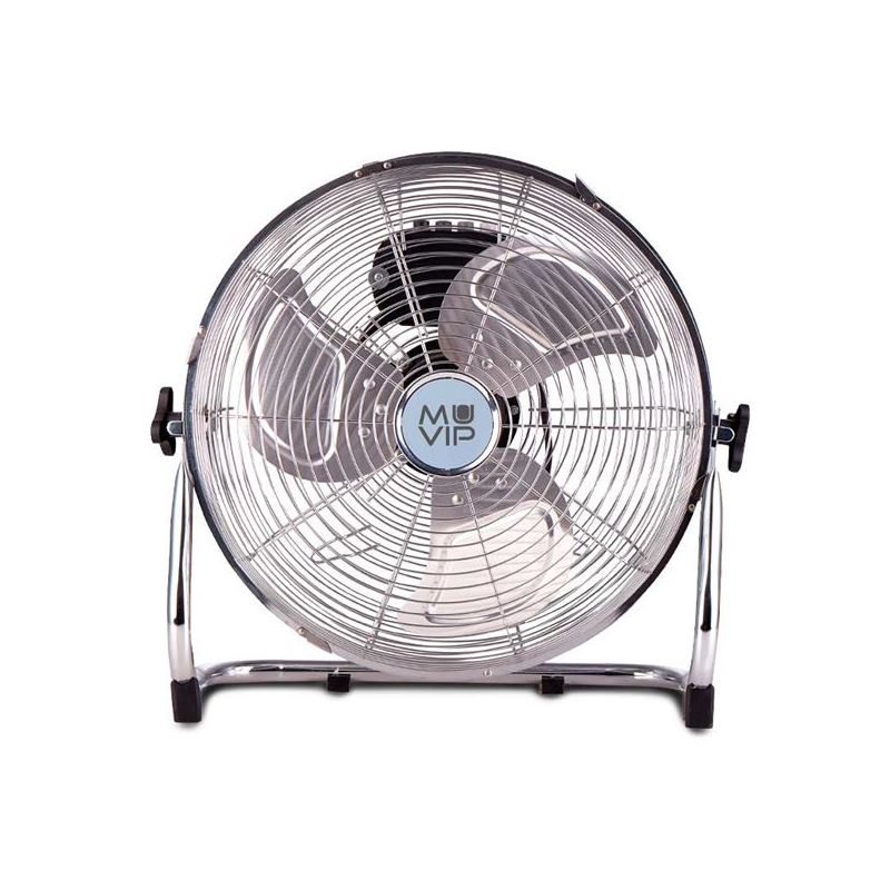 Ventilateur de sol industriel 100W 3 vitesses argent Ventilateur de sol industriel 100W 3 vitesses argent