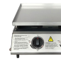 Barbecue à gaz Muvip - 2 brûleurs - Panneau de commande et plaque de cuisson en acier - Bac de récupération des graisses - Flamm