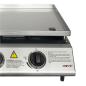 Barbecue à gaz Muvip - 2 brûleurs - Panneau de commande et plaque de cuisson en acier - Bac de récupération des graisses - Flamm