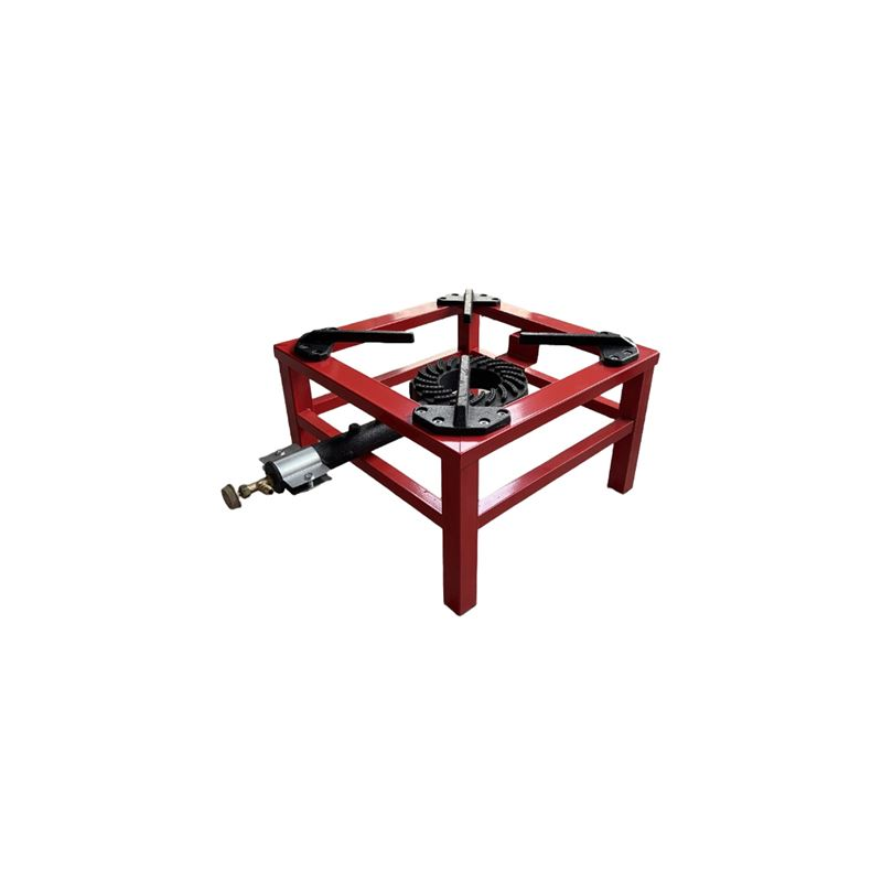 Réchaud à gaz portable renforcé Muvip MV0628 - Brûleur en fonte - Puissance 7,5 kW - Clé de réglage du gaz - Compatible butane e