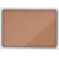 Nobo Premium Plus Vitrine à Portes Coulissantes avec Fond en Liège 8 Feuilles A4 - Taille 925x668mm - Surface Autocicatrisante