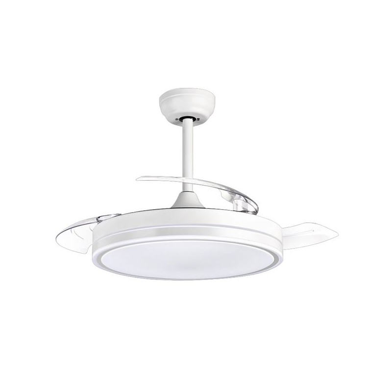 Ventilateur de plafond rétractable Muvip 30W LED blanc