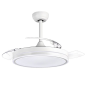 Ventilateur de plafond rétractable Muvip 30W LED blanc