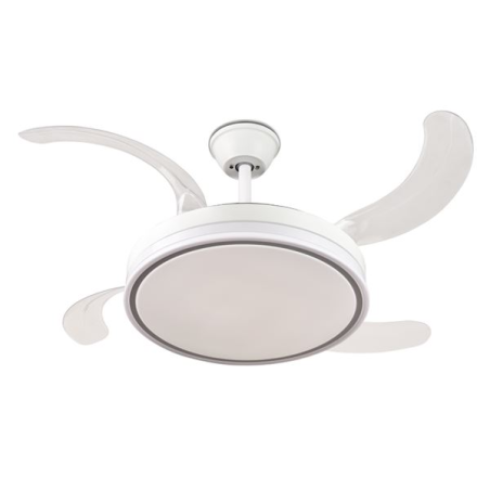 Ventilateur de plafond rétractable Muvip 30W LED blanc
