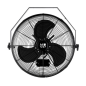 Ventilateur industriel mural extérieur 140W noir 3 vitesses Ventilateur industriel mural extérieur 140W noir 3 vitesses