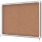 Nobo Premium Plus Vitrine à Portes Coulissantes avec Fond en Liège 8 Feuilles A4 - Taille 925x668mm - Surface Autocicatrisante