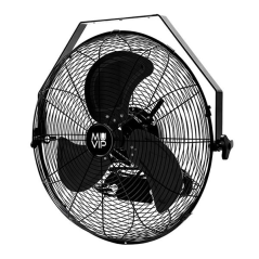 Ventilateur industriel mural extérieur 140W noir 3 vitesses