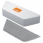 Recharge de gomme en microfibre Nobo - Élimine efficacement les restes d'encre et la saleté - Lot de 2 - Blanc