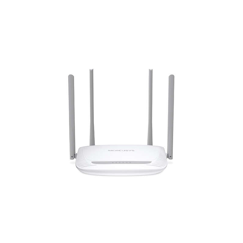 Routeur WiFi Mercusys N 300Mbps - 4 Ports 10/100Mbps - 4 Antennes 5dBi - Technologie 2x2 MIMO - Jusqu'à 500m2 de couverture WiFi