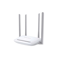 Routeur WiFi Mercusys N 300Mbps - 4 Ports 10/100Mbps - 4 Antennes 5dBi - Technologie 2x2 MIMO - Jusqu'à 500m2 de couverture WiFi
