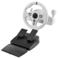 Volant de course Mars Gaming MWH-RSXONE 270° et pédalier XL - Réponse instantanée - Vibrations immersives - Palettes de changeme