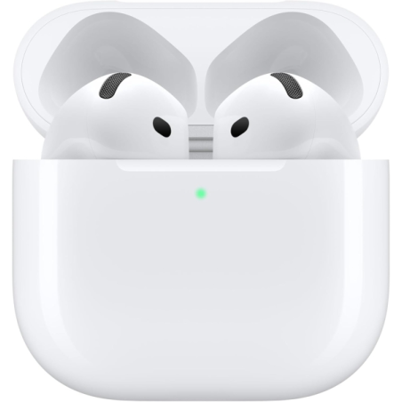 Écouteurs sans fil Apple AirPods 4e génération - Réduction active du bruit - Boîtier de charge - USB-C - Blanc
