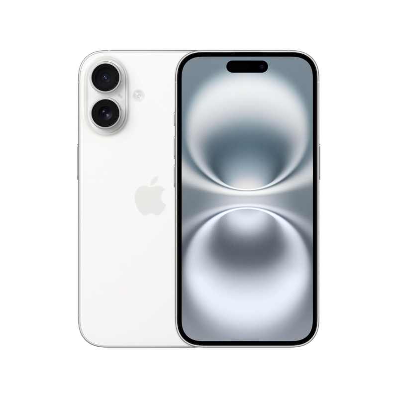 Apple iPhone 16 6,1" - Puce A18 - 128 Go - Blanc