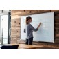 Nobo Premium Plus Tableau Blanc Magnétique en Acier Émaillé 1200x900mm - Montage en Angle - Surface Effaçable par le Haut