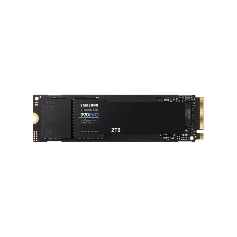 Disque dur solide SSD Samsung 990 EVO 2 To M.2 PCIe 4.0 x4, 5.0 x2 NVMe 2.0
