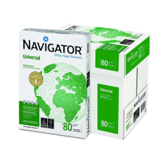 LOT de 5 ramettes Papier Navigateur A4 80gr. 210x297mm (500 Feuilles) Blanc