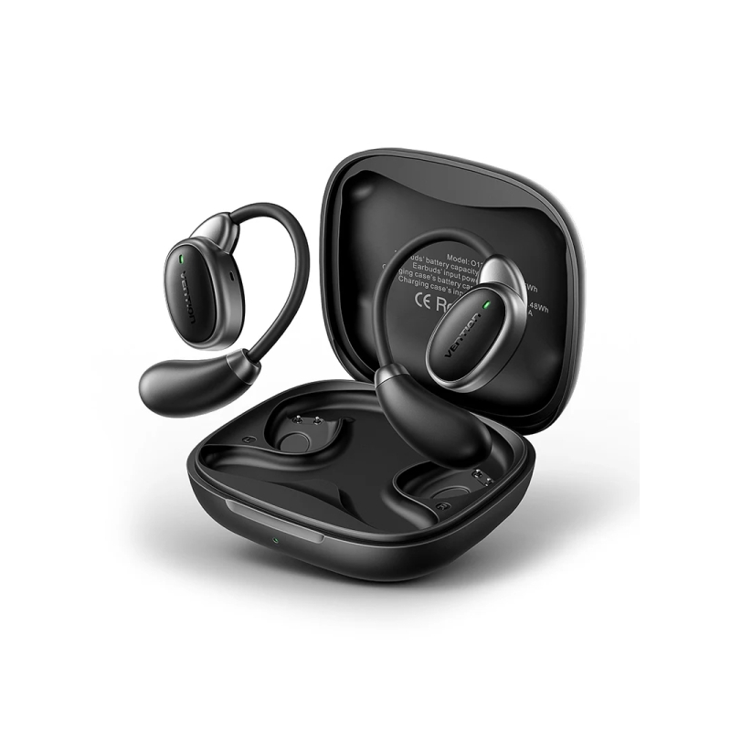 Écouteurs intra-auriculaires sans fil Vention Open Ear 013 - Bluetooth 5.4 - Jusqu'à 8 heures d'autonomie - Crochets d'oreille e