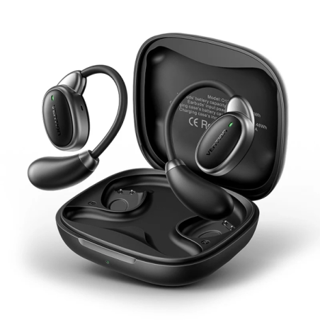 Écouteurs intra-auriculaires sans fil Vention Open Ear 013 - Bluetooth 5.4 - Jusqu'à 8 heures d'autonomie - Crochets d'oreille e