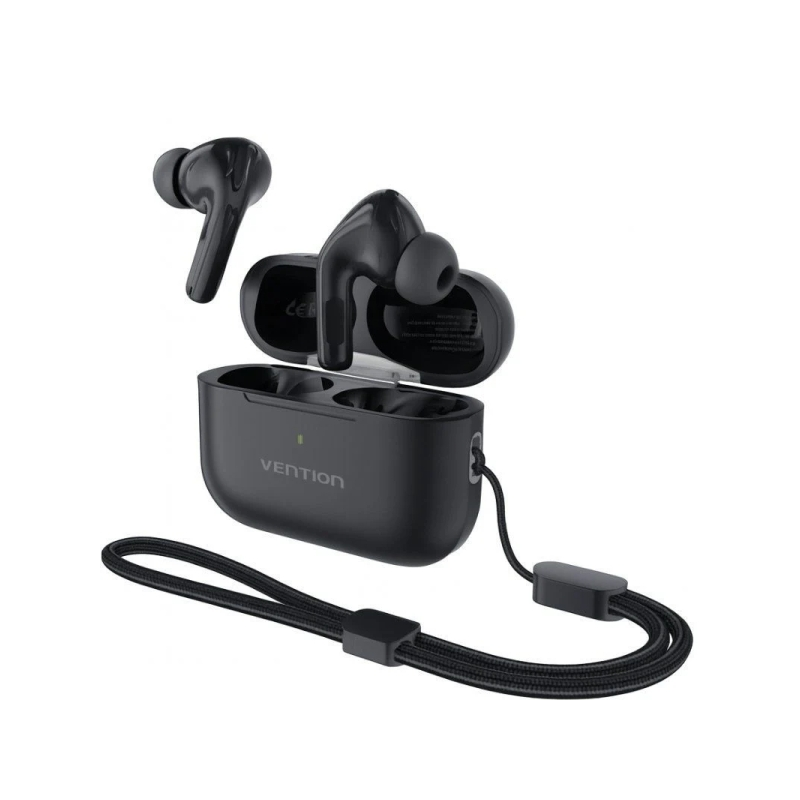 Écouteurs intra-auriculaires sans fil Vention Echo Lite E11 Pro - Bluetooth 6.0 - Boîtier de charge avec batterie 300 mAh - Rédu