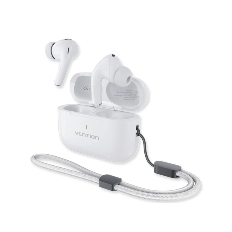 Écouteurs intra-auriculaires sans fil Vention Echo Lite E11 Plus - Bluetooth 6.0 - Jusqu'à 6 heures d'autonomie - Boîtier de cha