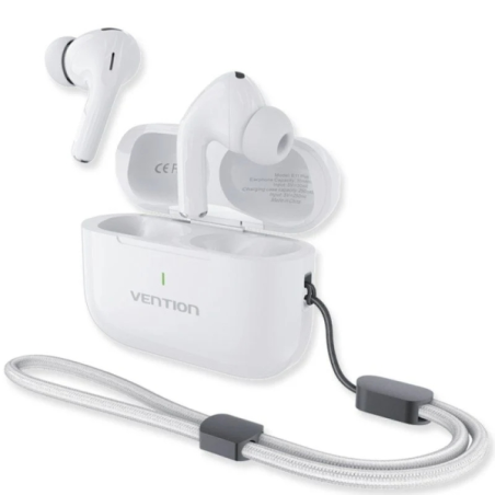 Écouteurs intra-auriculaires sans fil Vention Echo Lite E11 Plus - Bluetooth 6.0 - Jusqu'à 6 heures d'autonomie - Boîtier de cha