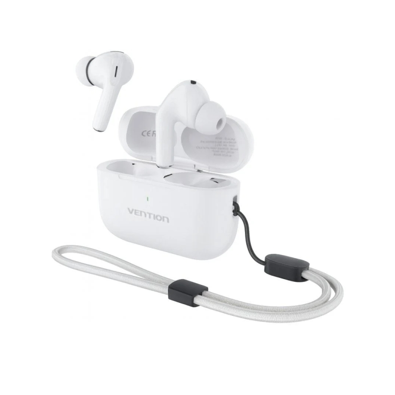Écouteurs intra-auriculaires sans fil Vention Echo Lite E11 Pro - Bluetooth 6.0 - Boîtier de charge avec batterie 300 mAh - Rédu