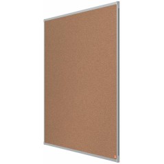 ✅ Nobo Essence Tableau d'affichage en liège 1200x900mm - Montage en angle - Dessus en liège - Cadre en alumini en stock