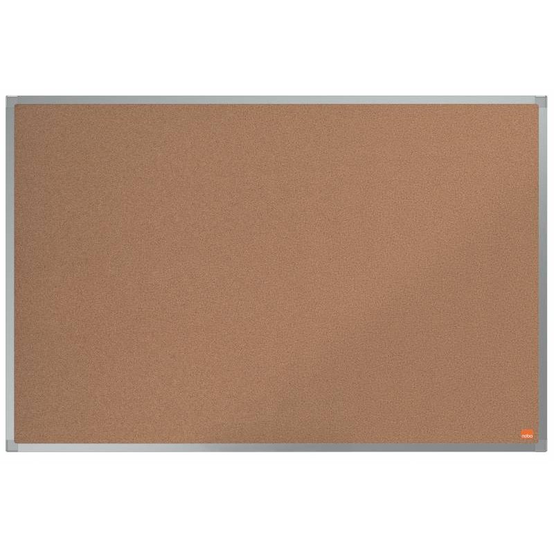 Tableau d'affichage en liège Nobo Essence 900x600mm - Montage en angle - Dessus en liège - Cadre en aluminium anodisé - Couleur