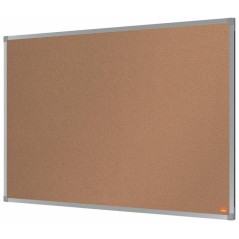 Tableau d'affichage en liège Nobo Essence 900x600mm - Montage en angle - Dessus en liège - Cadre en aluminium anodisé - Couleur