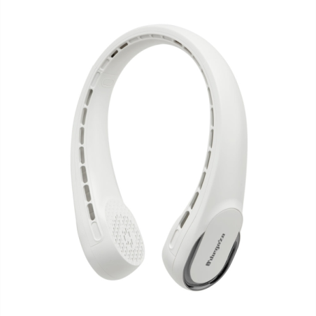 Ventilateur de cou Orbegozo NF 4500 - Moteur CC - 3 vitesses - Sortie d'air à 360° - Silencieux - Batterie 3600 mAh - Blanc