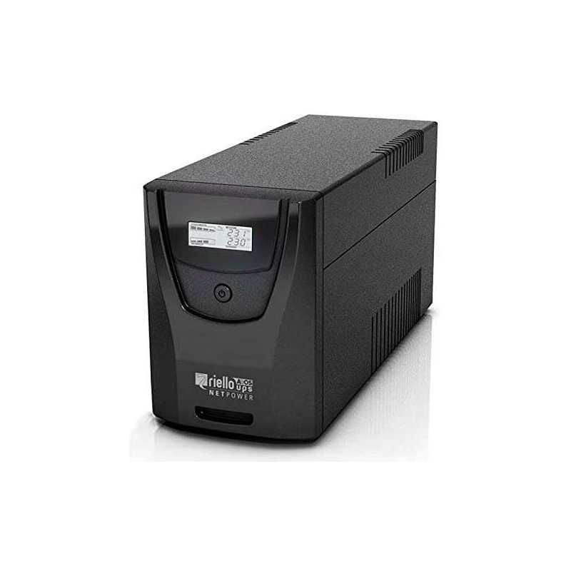 Riello Net Power UPS 2000VA 1200W - Technologie Line Interactive - USB, RS-232, 6x IEC 320