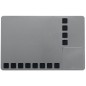 Nobo Petit Tableau Blanc Magnétique avec Grilles en Mousse pour Fixer les Notes - 610x390mm - Multifonctionnel et Sans Cadre