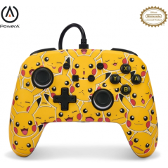 Manette filaire améliorée PowerA pour Nintendo Switch - Pikachu Moods