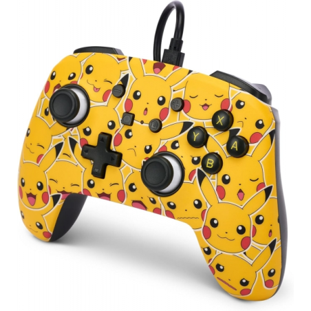 Manette filaire améliorée PowerA pour Nintendo Switch - Pikachu Moods