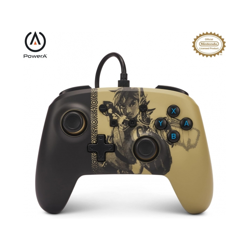 Manette filaire améliorée PowerA pour Nintendo Switch - Ancient Archer