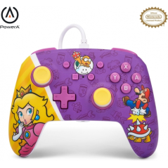 Manette filaire améliorée PowerA pour Nintendo Switch - Princess Peach Battle