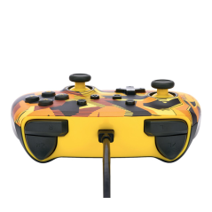 Manette filaire améliorée PowerA pour Nintendo Switch - Camo Storm Pikachu