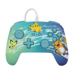 Manette filaire améliorée PowerA pour Nintendo Switch - Pikachu Evolution