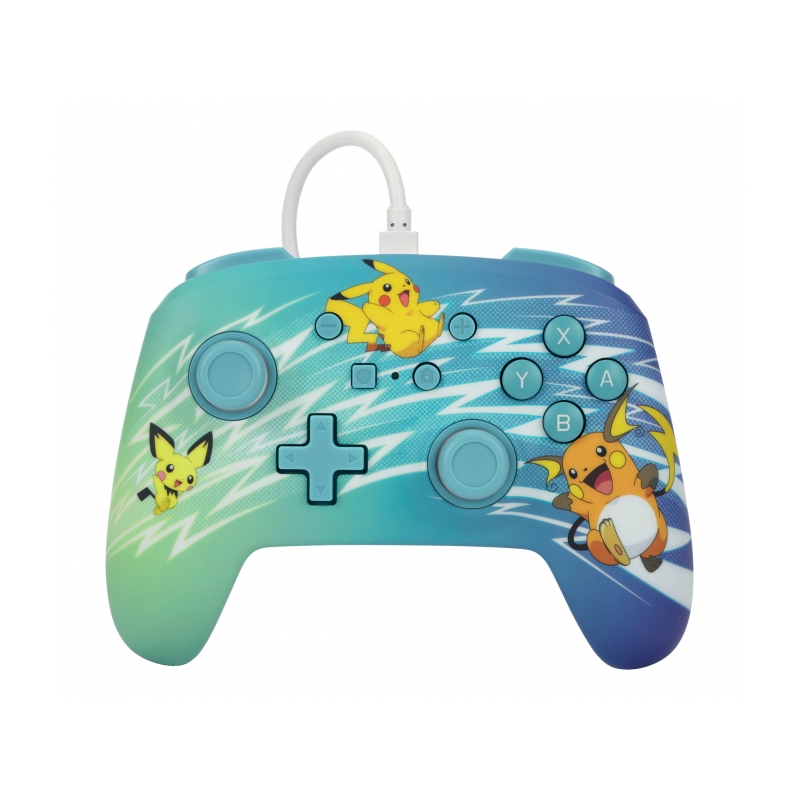 Manette filaire améliorée PowerA pour Nintendo Switch - Pikachu Evolution