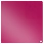 Nobo Tile Mini Tableau Magnétique 360x360mm - Sans Cadre - Tampons et Aimants Inclus - Design Créatif et Coloré - Fuchsia