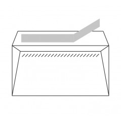 Lot de 500 enveloppes américaines Sam en papier offset 90 g/m² - 115 x 225 mm - Autocollantes avec bande silicone - Blanches