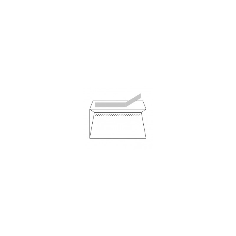 Lot de 500 enveloppes américaines Sam en papier offset 90 g/m² - 115 x 225 mm - Autocollantes avec bande silicone - Blanches