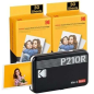 Pack Imprimante Photo Portable Bluetooth Rétro Kodak Mini 2 + 60 Feuilles de Papier Photo - Format d'impression 5,3x8,6 cm - Ali