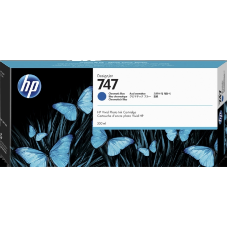 HP Cartouche encre 747 (P2V85A) bleu