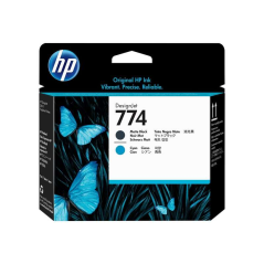 Tête d'impression d'origine HP 774 - Noir mat, Cyan - P2W01A